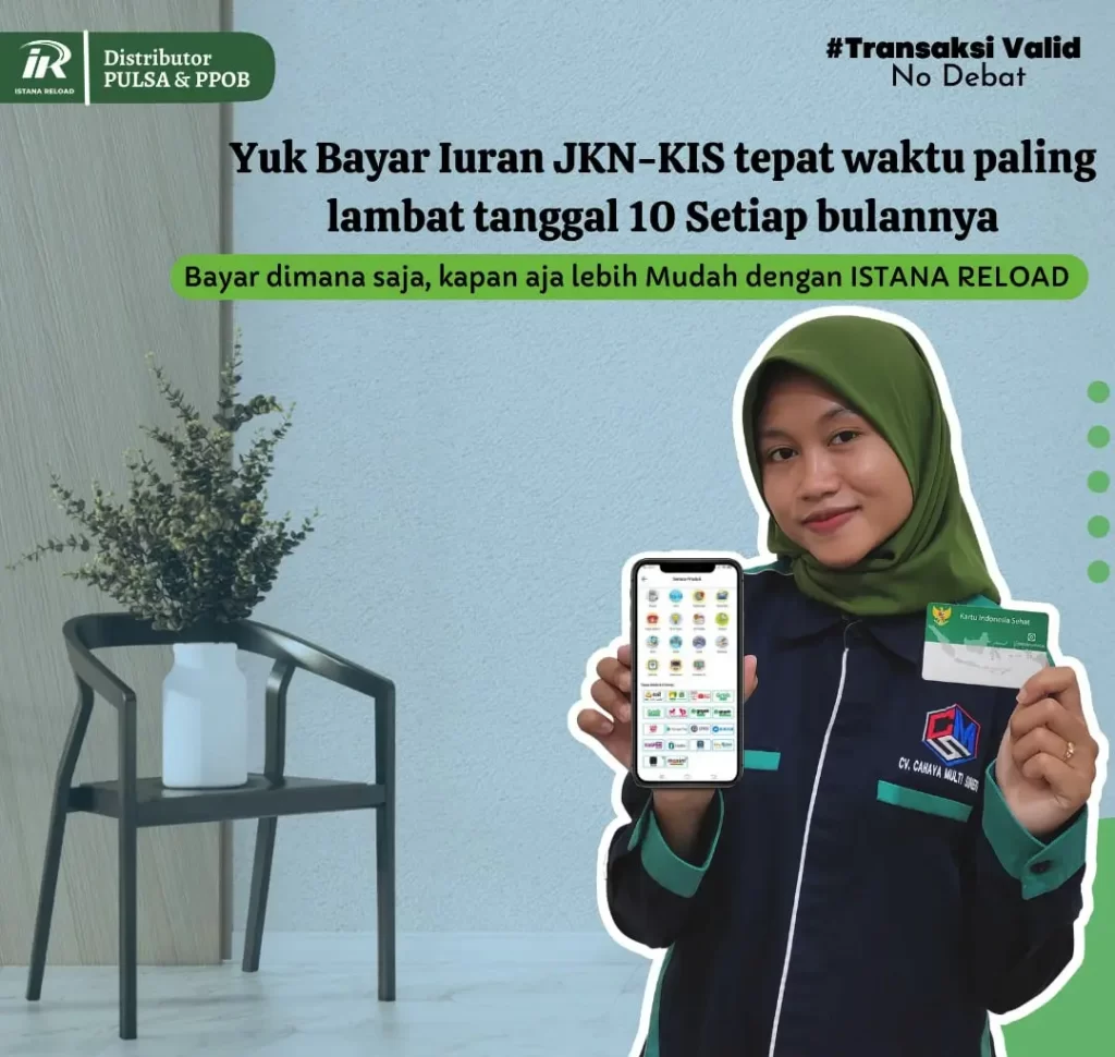 bayar bpjs kesehatan istana reload, ppob istana pulsa, agen pulsa dan ppob, distributor pulsa ppob