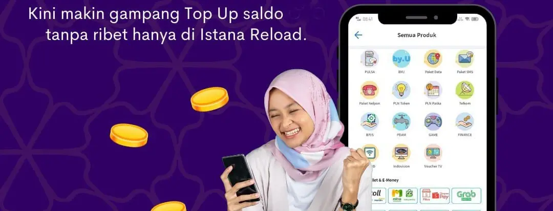 cara isi saldo di istana reload