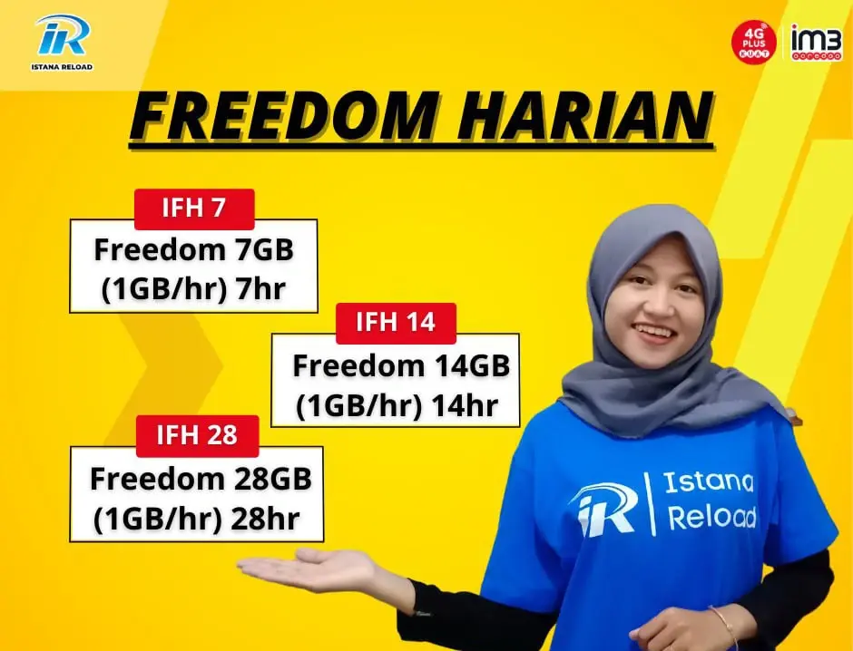 indosat freedom harian di istana reload, paket data istana pulsa, agan pulsa paket data, distributor pulsa paket data