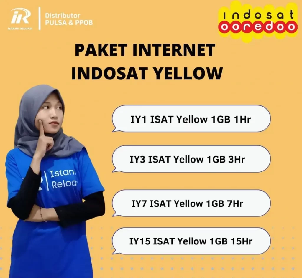 paket internet indosat yellow di istana reload, paket internet istana pulsa, agen pulsa peket internet, distributor pulsa paket internet